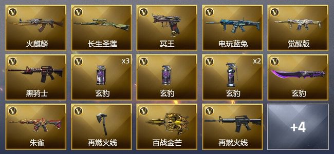 穿越火线（CF）21V武器 4皮肤 可排位 传奇