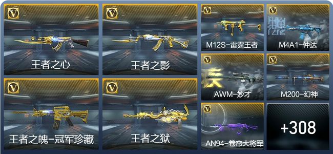 穿越火线：枪战王者V7 36王者武器 317英雄武器 9英雄角色 527万化 专家S