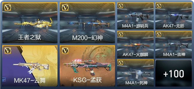 穿越火线：枪战王者V5 1王者武器 122英雄武器 5英雄角色 312万化 大师SS