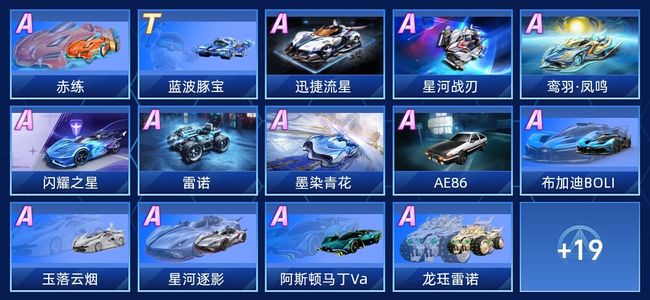 QQ飞车手游V5 1永久T车 19永久A车 33永久赛车 20宠物 女号 星耀