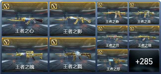 穿越火线：枪战王者V9 43王者武器 295英雄武器 13英雄角色 545万化 枪王S