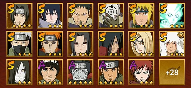 火影忍者V6 13S忍 32A忍 154忍 1872S碎片 15通灵 700W战力 前1000名 见习