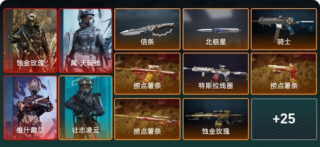 三角洲行动总资产482.6M 8干员外观 2近战 34传说枪械 烽火：黑鹰 战场：军士长