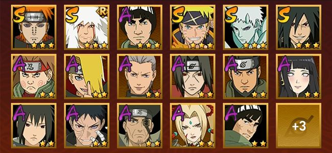 火影忍者V8 5S忍 15A忍 66忍 575S碎片 15通灵 300W战力 前100名 暗部