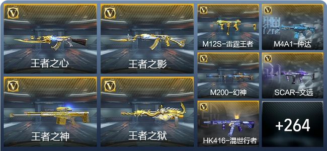 穿越火线：枪战王者V6 27王者武器 273英雄武器 8英雄角色 468万化 枪皇