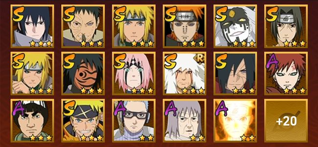 火影忍者V8 12S忍 25A忍 152忍 1651S碎片 17通灵 500W战力 上忍