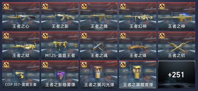 穿越火线：枪战王者30王者 257英雄武器 8英雄角色 476万化 新锐