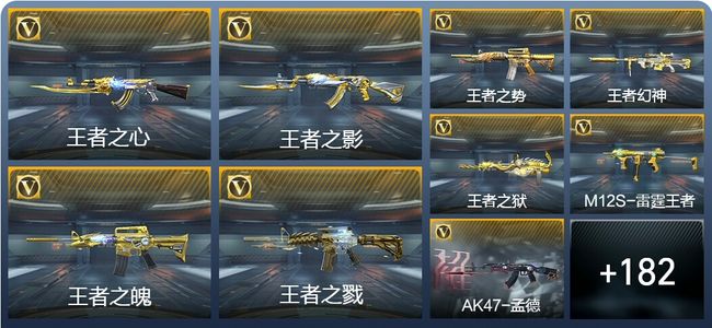 穿越火线：枪战王者V8 23王者武器 206英雄武器 6英雄角色 417万化 枪神