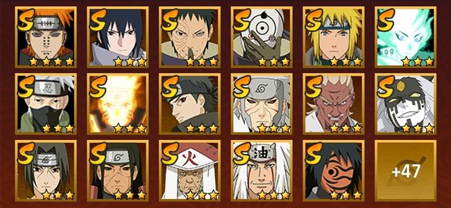 火影忍者V10 24S忍 40A忍 189忍 2841S碎片 19通灵 1000W战力 前500名 下忍