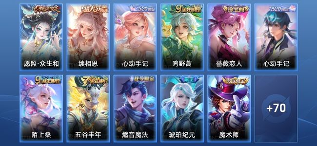 王者荣耀V6 4传说 25史诗 81皮肤 尊贵铂金II