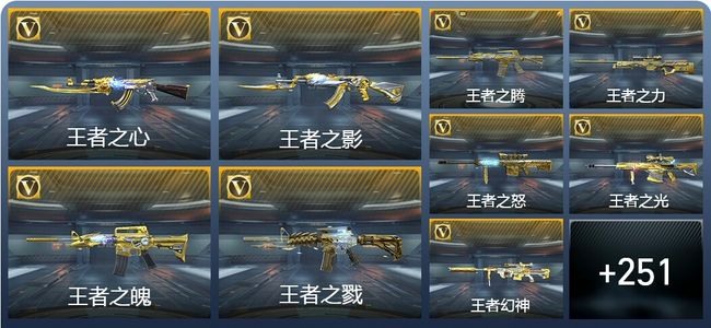 穿越火线：枪战王者V8 36王者武器 260英雄武器 12英雄角色 500万化 枪神