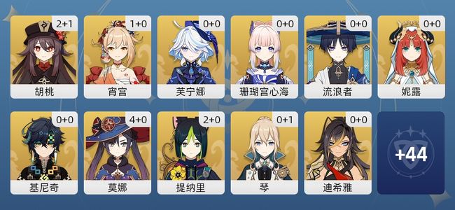 原神25黄 22角色黄 3武器黄 13五星角色 3五星武器 男主 57级