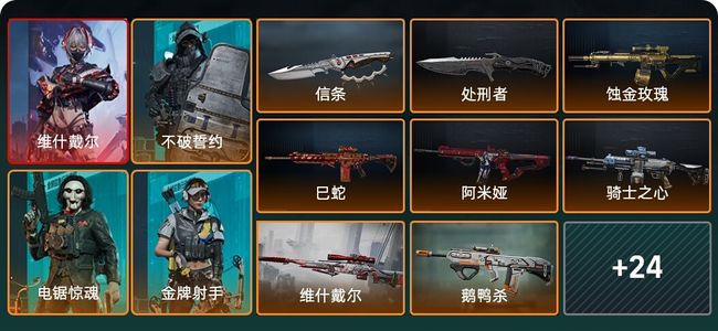 三角洲行动总资产318M 6干员外观 2传说近战 31传说枪械 钻石