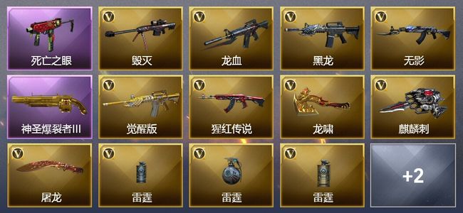 穿越火线（CF）1王者武器 19V武器 14V角色 2皮肤 可排位