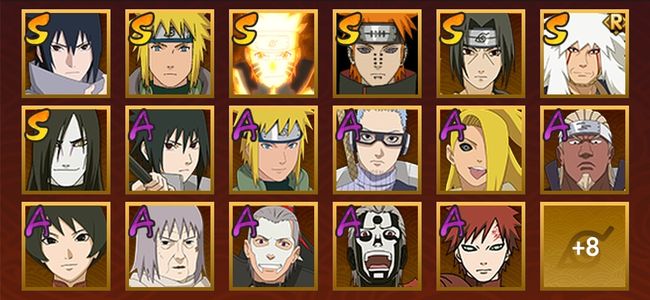 火影忍者V1 9S忍 17A忍 26忍 400W战力 见习