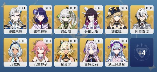 原神25黄 21角色黄 4武器黄 15五星角色 4五星武器 女主 56级