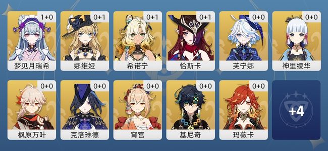 原神23黄 18角色黄 5武器黄 15五星角色 5五星武器 女主 57级