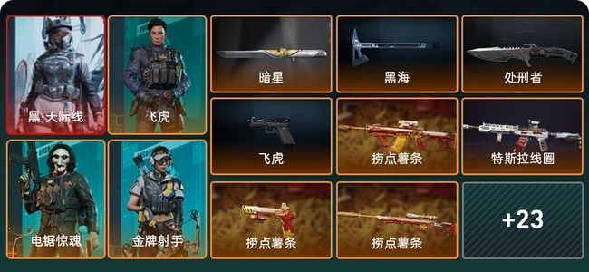 三角洲行动总资产116M 5干员外观 3传说近战 32传说枪械 黑鹰