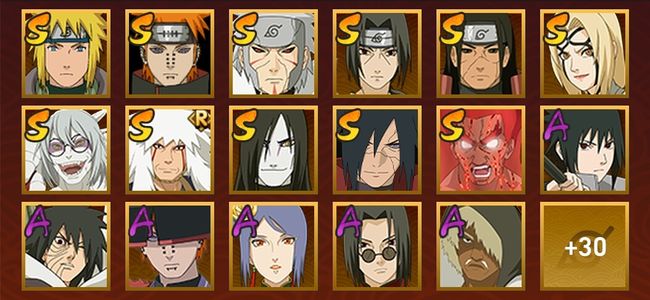 火影忍者V10 13S忍 38A忍 51忍 100W内战力