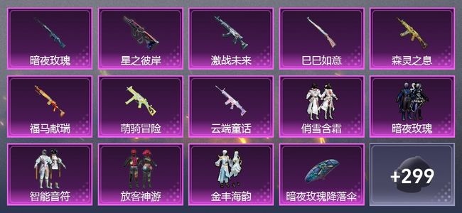 和平精英9升级枪 5粉装 163套装 66560热力 10印记
