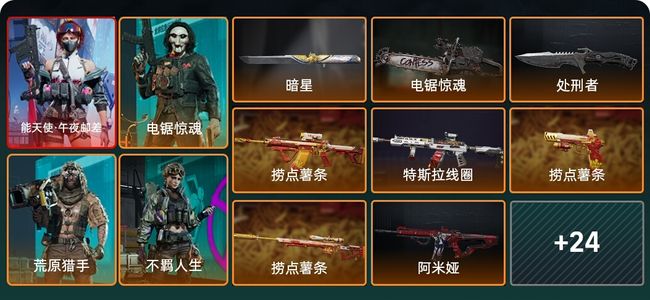 三角洲行动总资产127M 4干员外观 3传说近战 30传说枪械 黄金