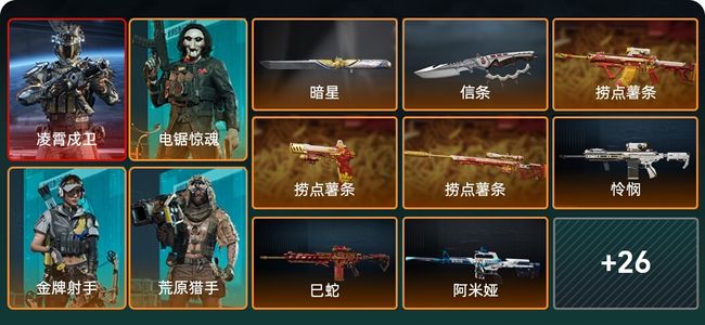 三角洲行动总资产81M 4干员外观 2传说近战 36传说枪械 黑鹰