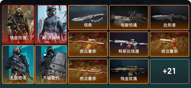 三角洲行动总资产224M 6干员外观 3传说近战 27传说枪械 三角洲巅峰