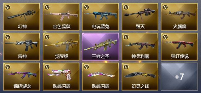穿越火线（CF）2王者武器 18V武器 13V角色 8皮肤 可排位