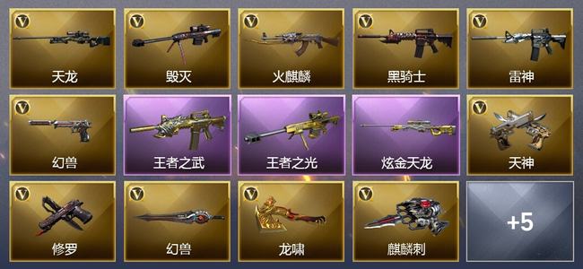 穿越火线（CF）0传说角色 0传说武器 2王者武器 1炫金武器 16V武器 3V角色 2皮肤 可排位 无