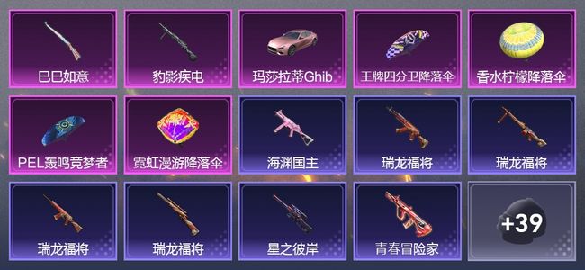 和平精英1载具 2升级枪 24枪皮 24套装 2印记