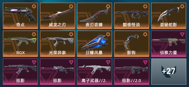 无畏契约9橙皮 8紫皮 41皮肤 26820皮肤总价值 630已用源晶