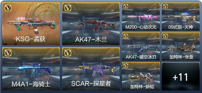 穿越火线：枪战王者1王者武器 20英雄武器 17万化 专家