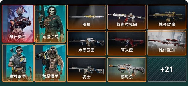 三角洲行动总资产4M 4干员外观 1传说近战 29传说枪械 黑鹰