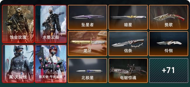 三角洲行动总资产216M 20干员外观 10传说近战 73传说枪械 铂金