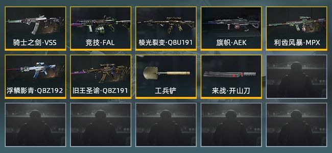 暗区突围库存价值9.5M 2近战武器 6金枪皮 信誉5级 新锐