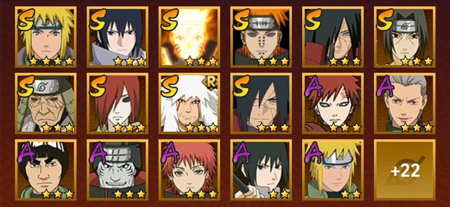 火影忍者V5 10S忍 29A忍 147忍 1545S碎片 15通灵 600W战力 中忍