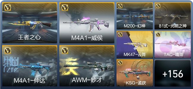 穿越火线：枪战王者6王者武器 165英雄武器 5英雄角色 302万化 专家S