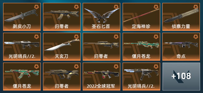 无畏契约31橙皮 14紫皮 122皮肤 77540皮肤总价值 1470已用源晶