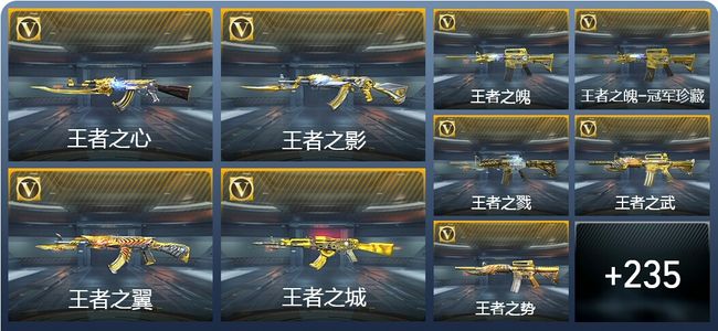 穿越火线：枪战王者V10 39王者武器 258英雄武器 569万化 大师SS
