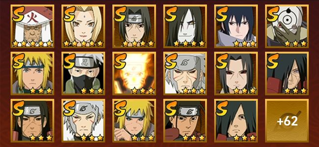 火影忍者V10 40S忍 51A忍 273忍 5345S碎片 19通灵 2000W战力 前50名 上忍