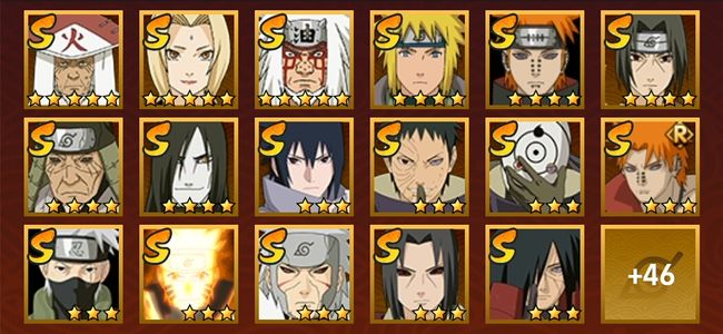 火影忍者V14 44S忍 53A忍 315忍 6188S碎片 24通灵 2000W战力 前100名 上忍