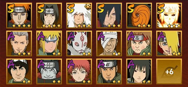 火影忍者V8 8S忍 17A忍 85忍 1149S碎片 13通灵 300W战力 前1000名 暗部