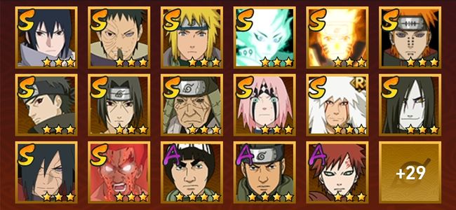 火影忍者V10 14S忍 32A忍 154忍 1676S碎片 16通灵 700W战力 前1000名 上忍