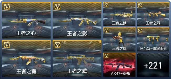 穿越火线：枪战王者V8 31王者武器 259英雄武器 7英雄角色 482万化 枪皇S