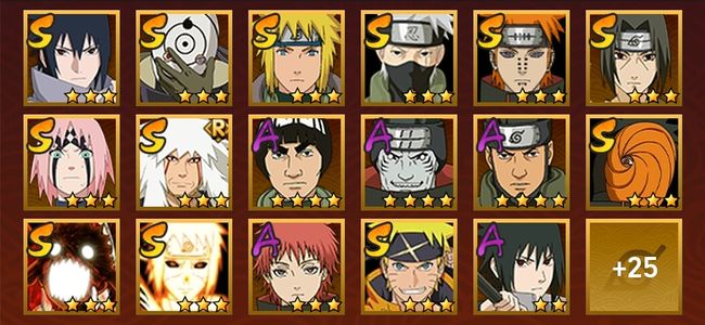 火影忍者V10 12S忍 30A忍 134忍 1542S碎片 16通灵 500W战力 下忍