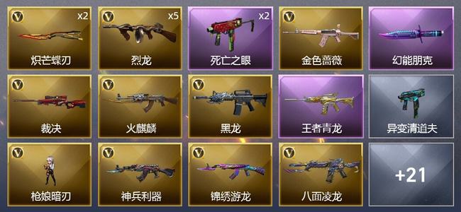穿越火线（CF）1王者武器 25V武器 4V角色 8皮肤 可排位 新锐
