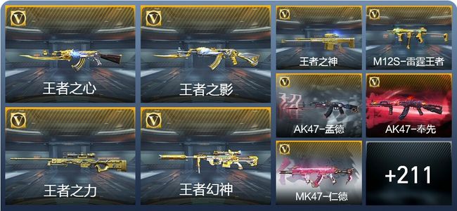 穿越火线：枪战王者V8 28王者武器 234英雄武器 4英雄角色 380万化 枪皇S