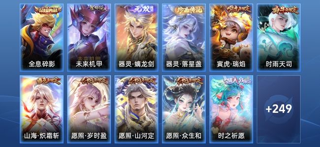 王者荣耀V8 1典藏 1星传说 29传说 81史诗 260皮肤 122英雄 非凡王者