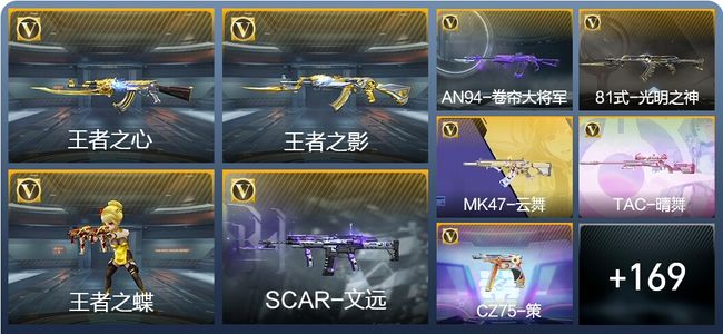 穿越火线：枪战王者V4 14王者武器 180英雄武器 6英雄角色 309万化 大师SS