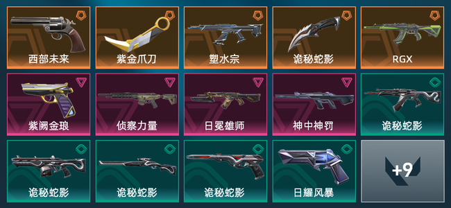 无畏契约5橙皮 4紫皮 23皮肤 12610皮肤总价值 430已用源晶 铂金